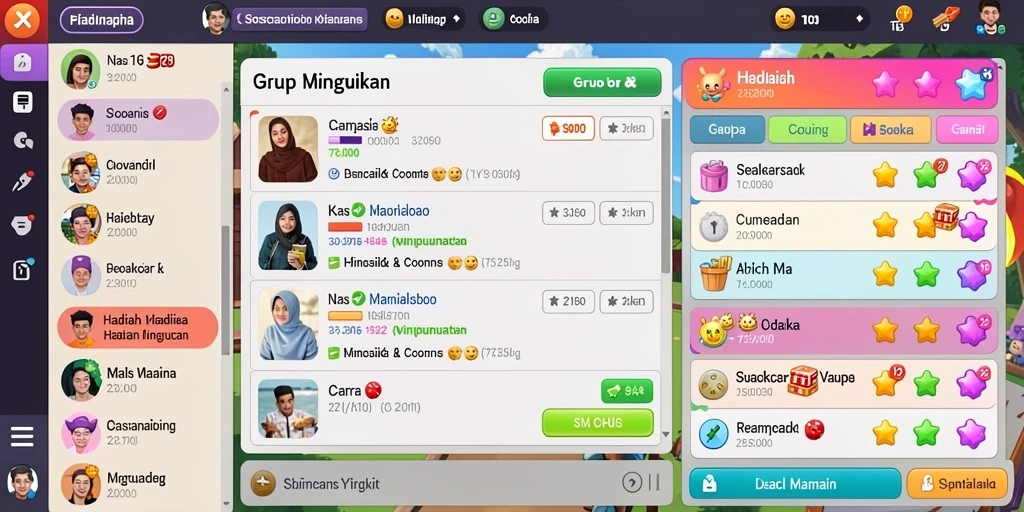 Tampilan antarmuka yang sederhana dan menarik.