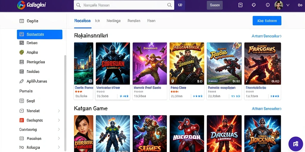 Tampilan antarmuka yang sederhana dan menarik.