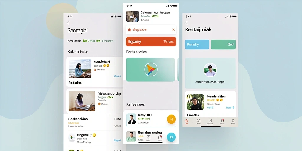 Tampilan antarmuka permainan yang menarik.