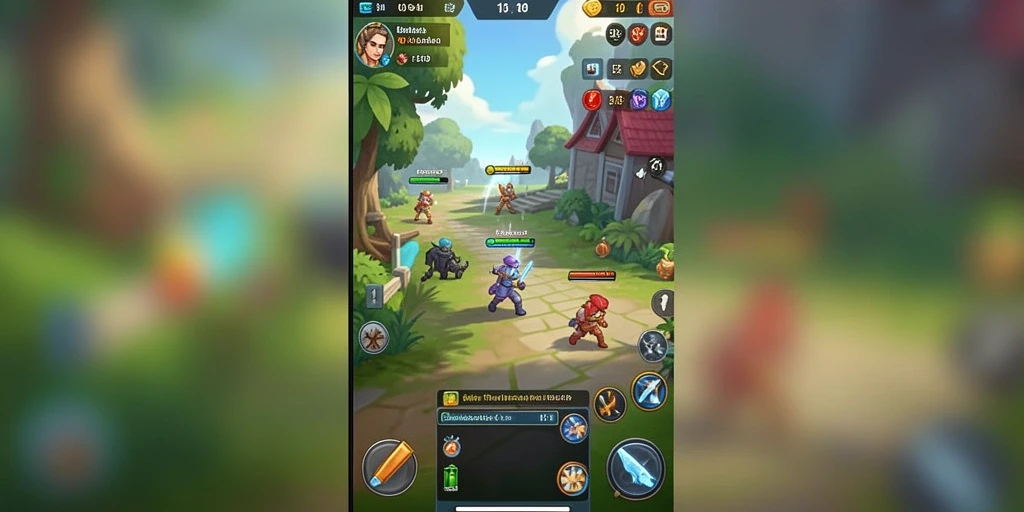 Tangkapan layar pertarungan epik di arena.