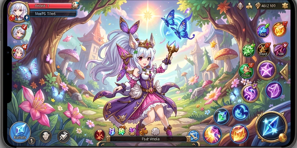 Screenshot menampilkan karakter utama dengan tampilan menarik.