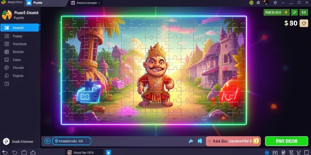 Tampilan utama LUCKYTOPIA yang menarik perhatian.