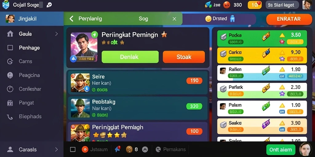 Tampilan antarmuka yang user-friendly dan menarik.