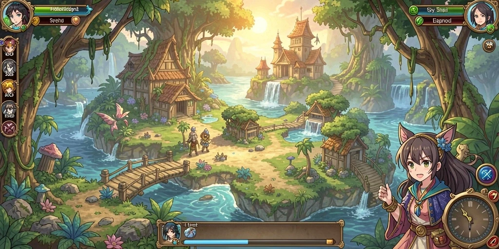 Tampilan awal game yang menarik dan intuitif.