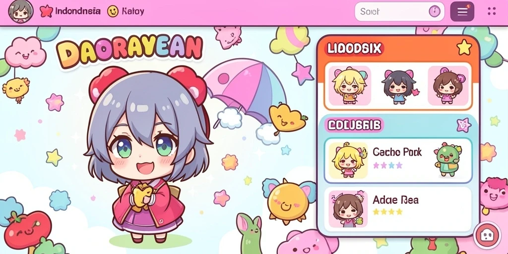 Screenshot menunjukkan tampilan antarmuka yang menarik dan mudah digunakan.
